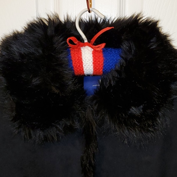 Jasper Conran Full Length Faux Fur Coat - Picture 3 of 9